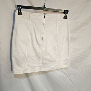 Free People Cord Mini Skirt Cream  US 10